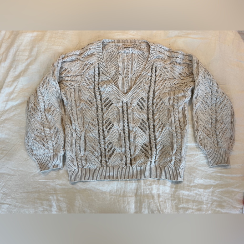 Ramy Brook Trinity Crystal-Embellished Knit Sweater